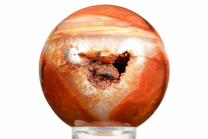 Colorful Carnelian Agate Sphere - Madagascar #361428
